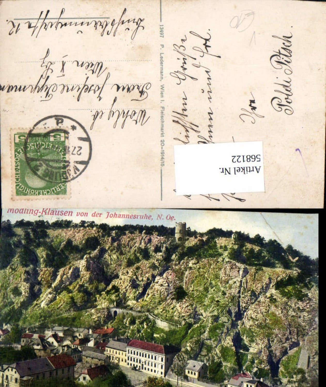 568122,Mödling b. Wien Klausen Johannesruhe pub Ledermann 13497