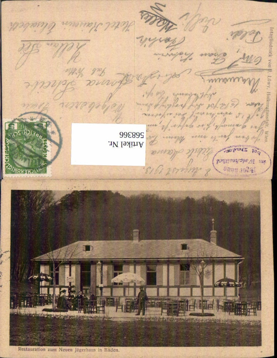 568366,Baden bei Wien Restauration zum Neuen Jägerhaus