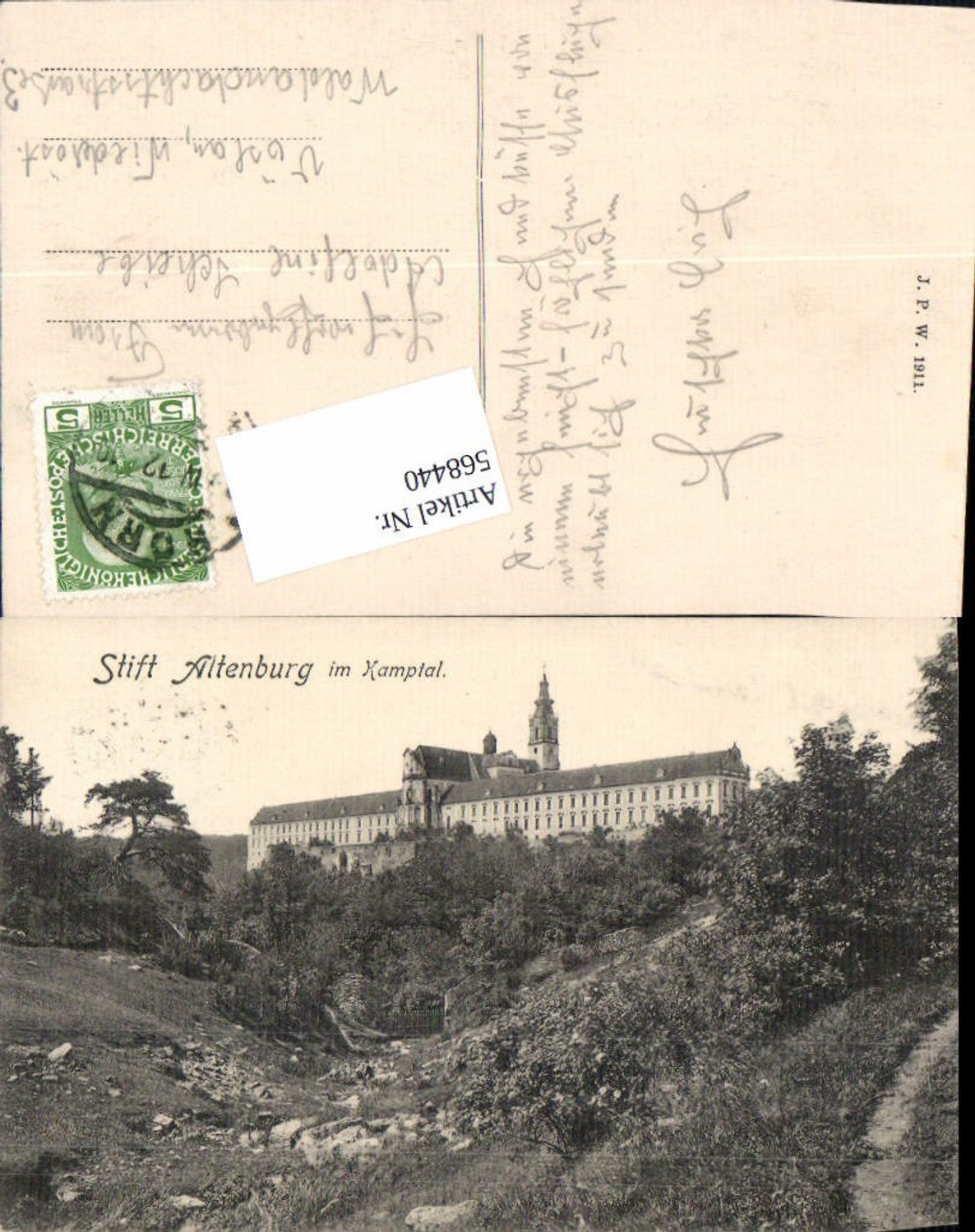 568440,Stift Altenburg bei Horn im Kamptal 1911