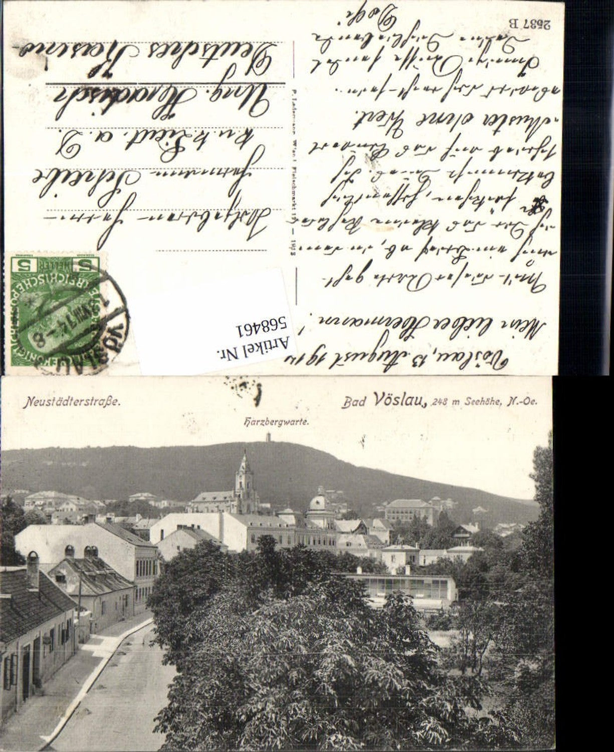 568461,Bad Vöslau Neustädterstraße Harzbergwarte pub Ledermann 2537 B
