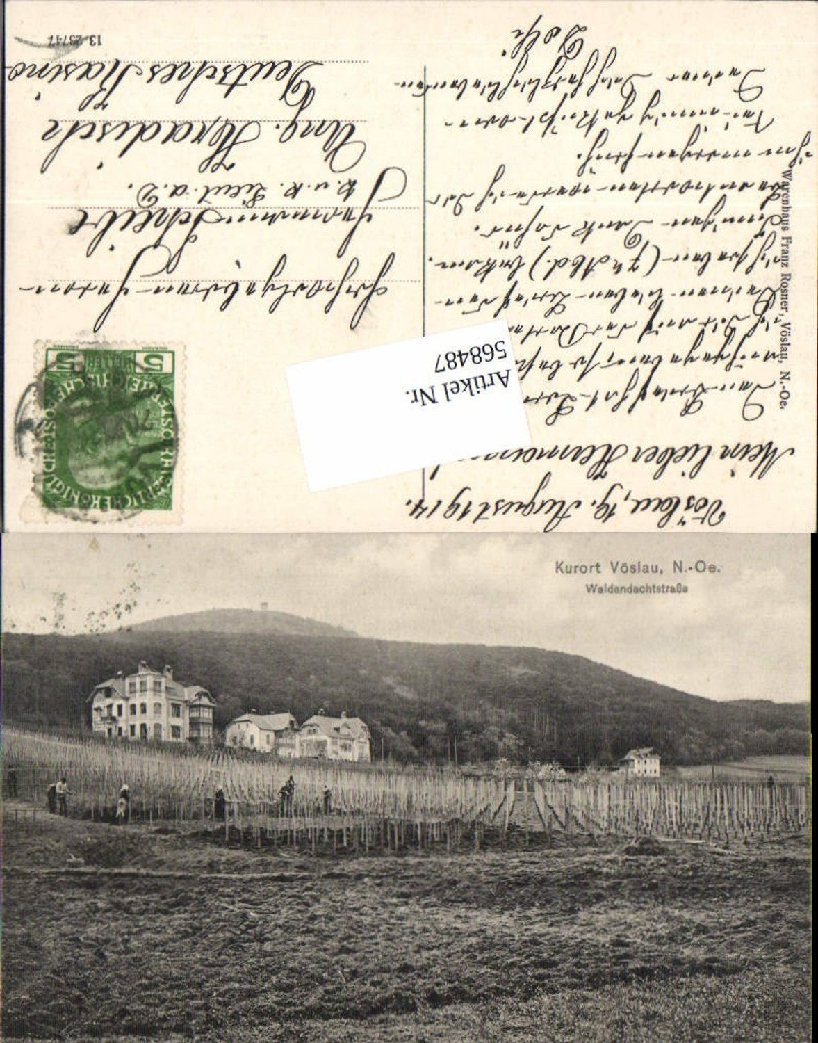 568487,Bad Vöslau Waldandachtstraße Partie Villen Viertel