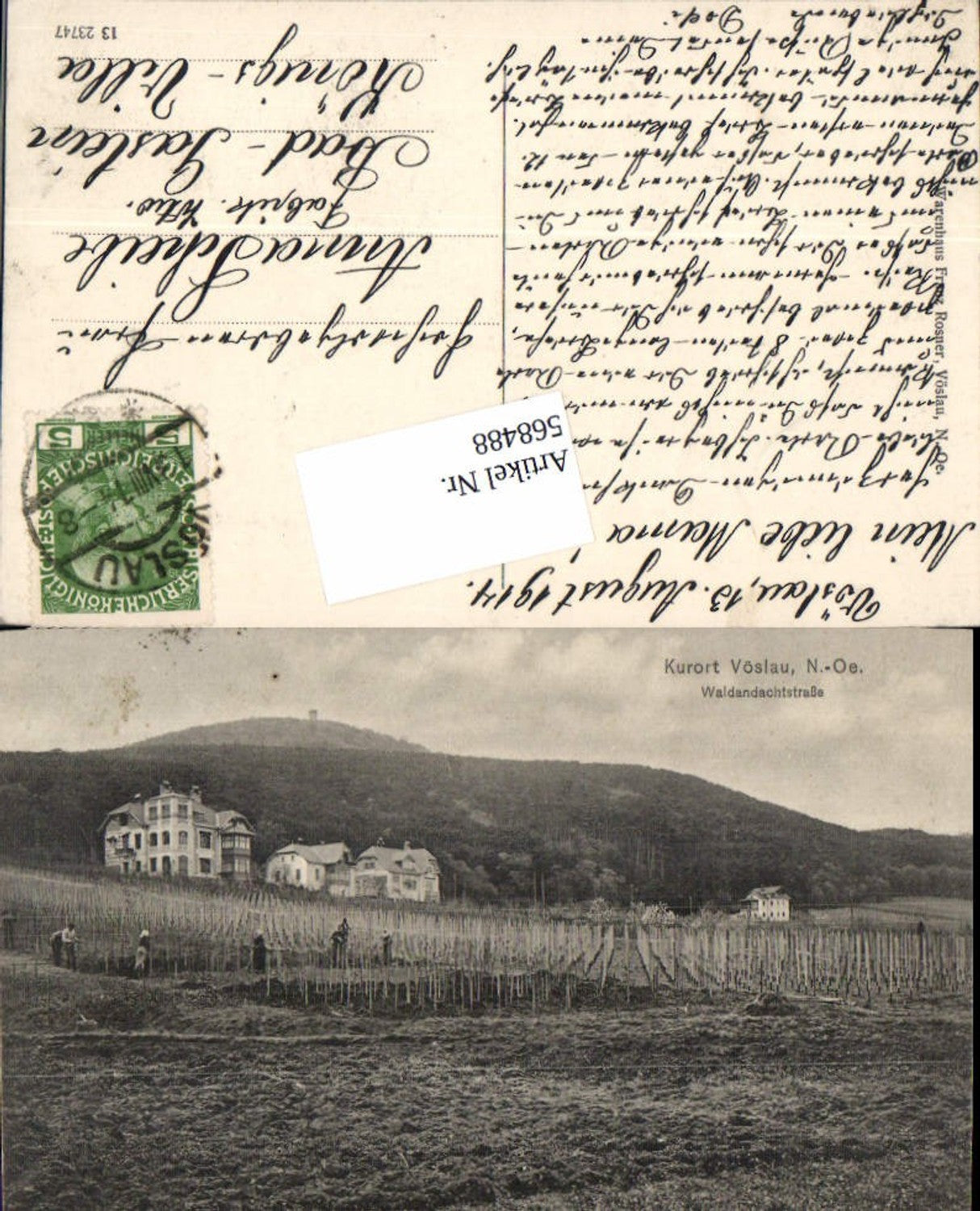 568488,Bad Vöslau Waldandachtstraße Partie Villen Viertel