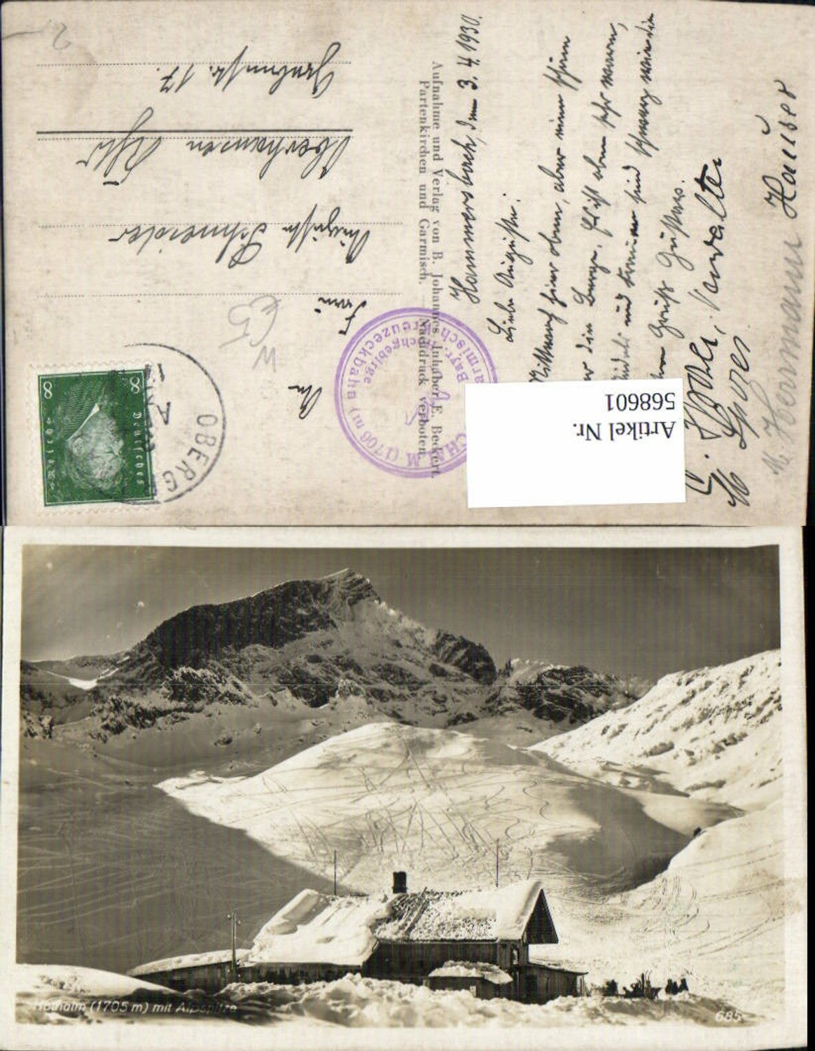 568601,Hochalm m. Alpspitze Wintersport Grainau