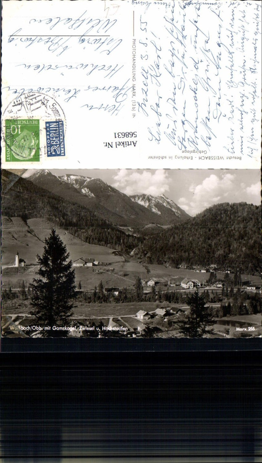 568631,Weissbach Weißbach Inzell m. Gamskogel Zwiesel u. Hochstaufen