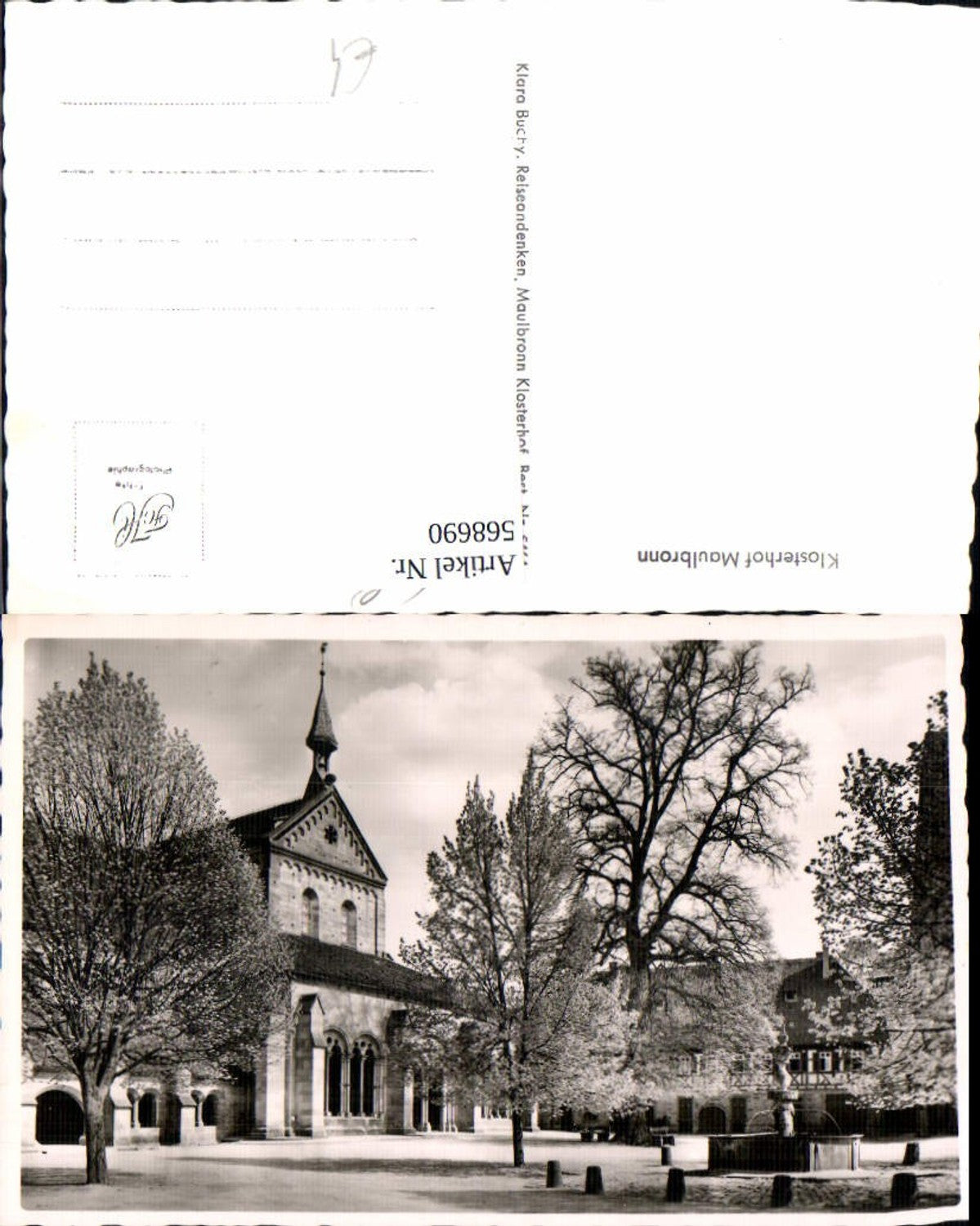 568690,Foto Ak Klosterhof Maulbronn
