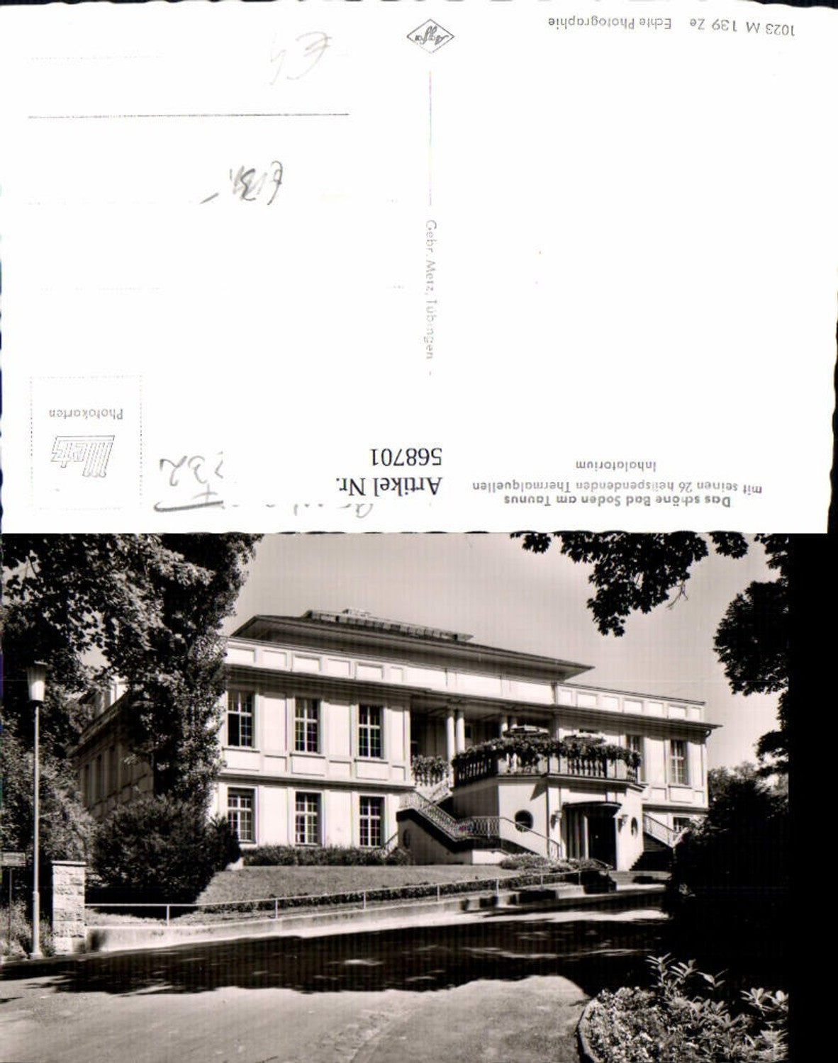 568701,Foto Ak Bad Soden am Taunus Inhalatorium