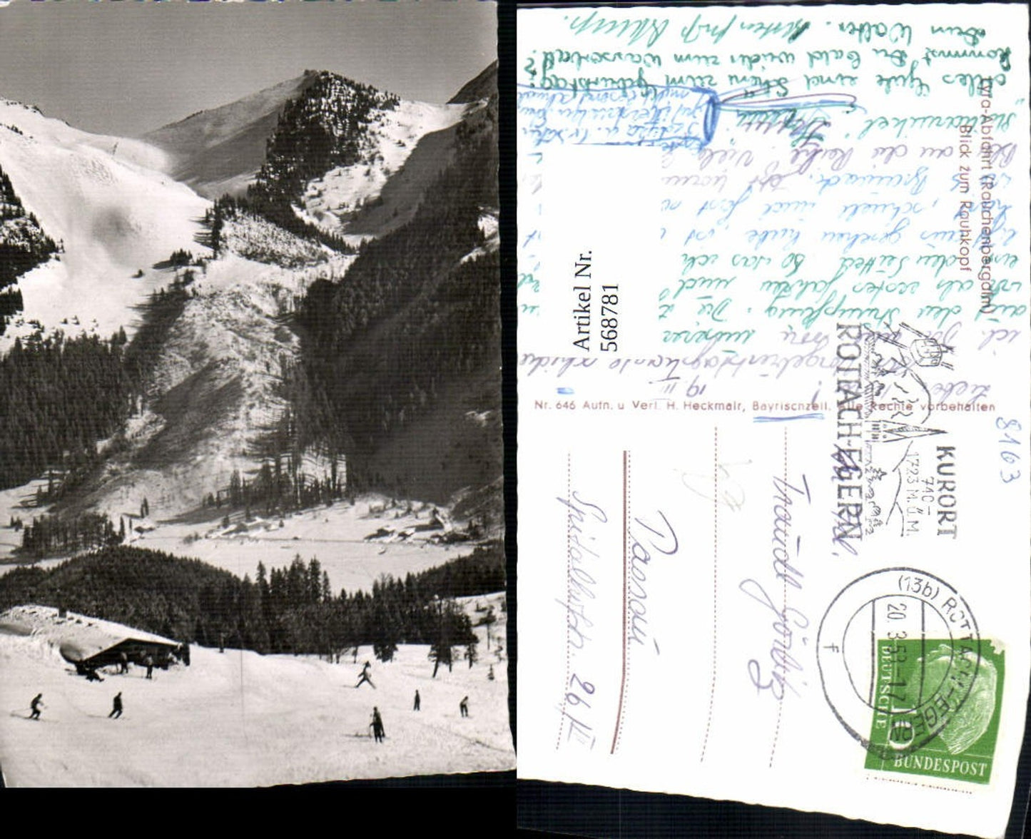 568781,Rauchenbergalm Blick zum Rauhkopf Spitzingsee Schliersee Winteransicht