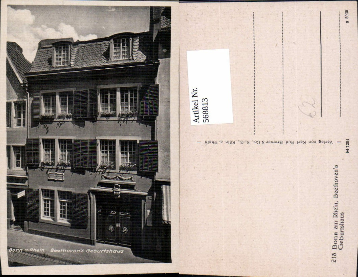 568813,Bonn am Rhein Beethoven Geburtshaus