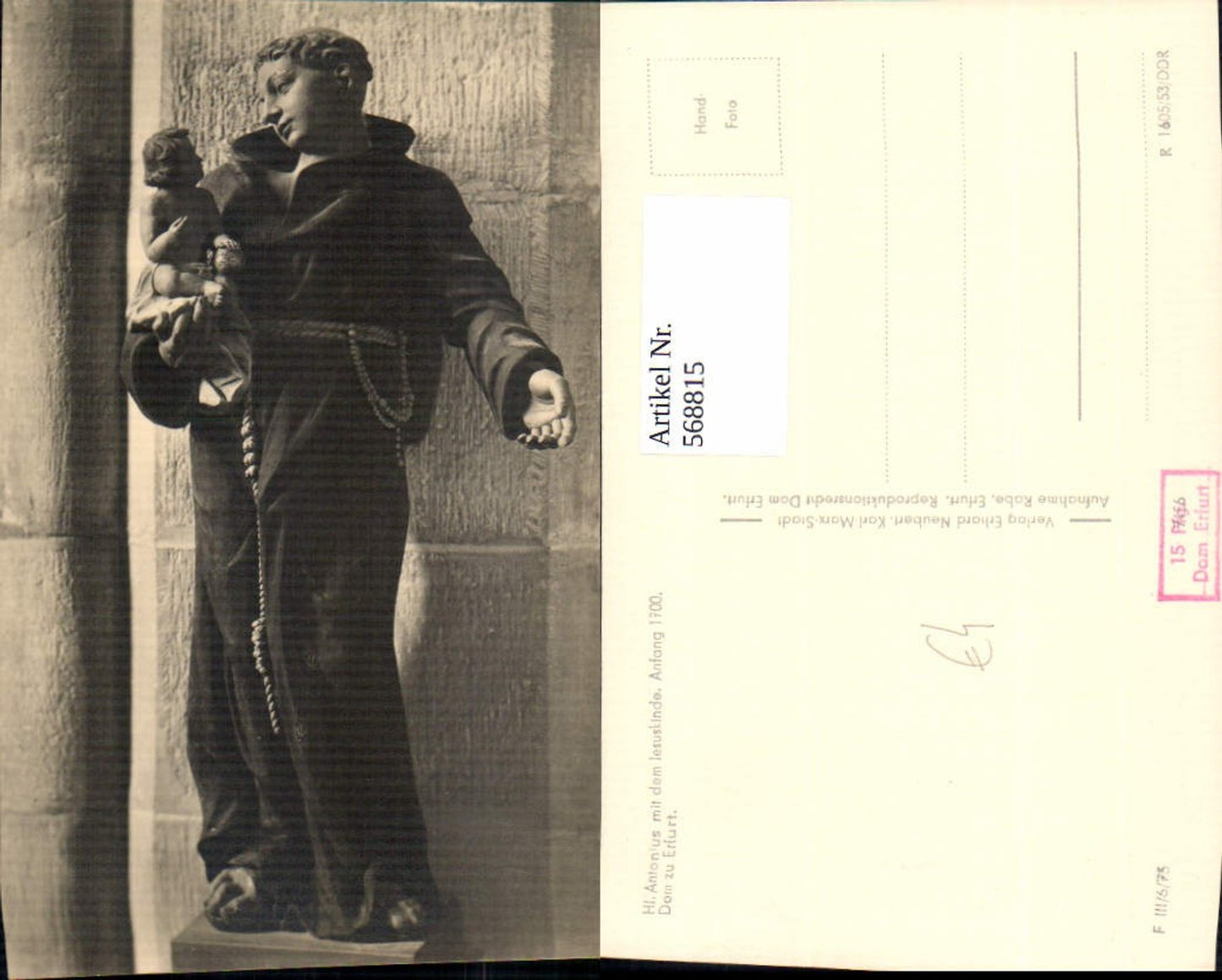568815, Erfurt Cathedral St. Anthony the Infant Jesus Monk