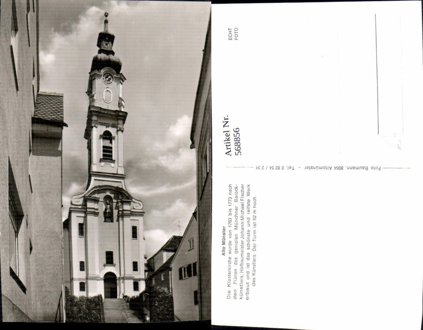 568856,Foto Ak Altomünster Alto Münster Klosterkirche