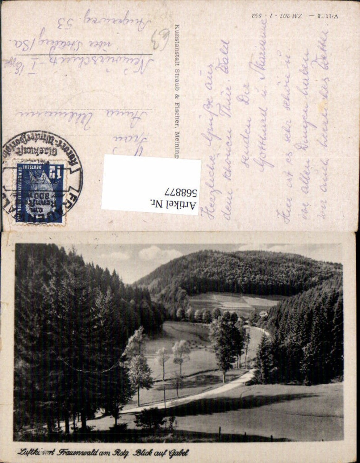 568877, Frauenwald Rennsteig view of Gabel