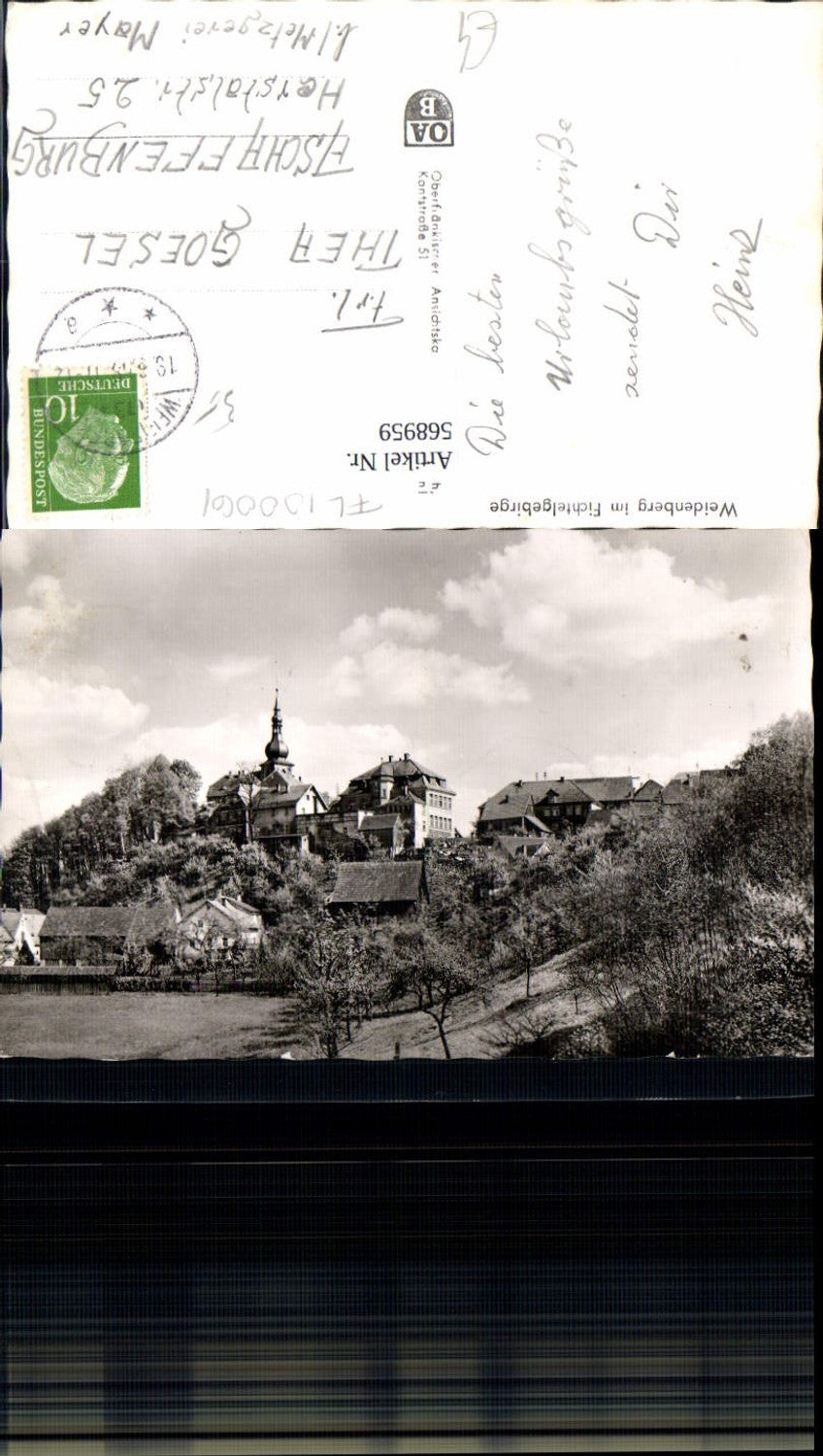568959,Foto Ak Weidenberg i. Fichtelgebirge