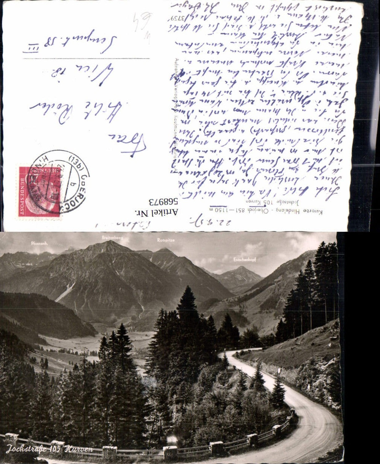 568973,Hindelang Oberjoch Bad Hindelang Jochstraße Kurve