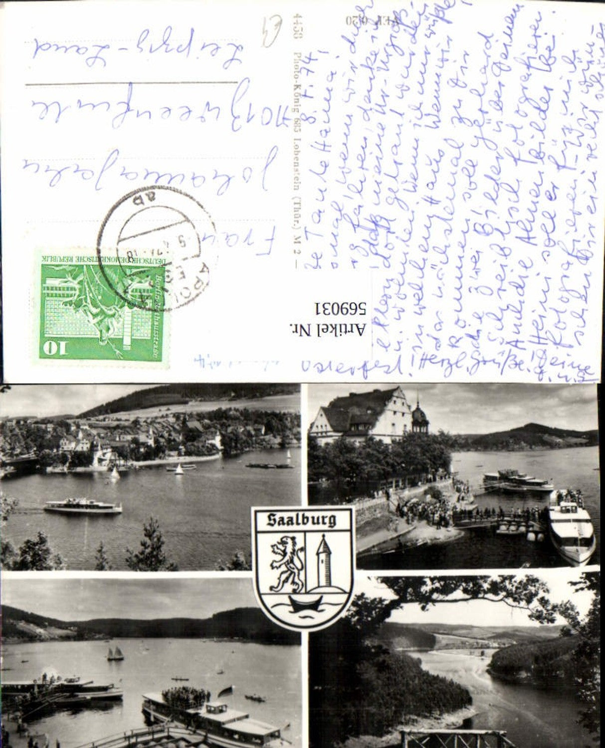 569031, Multi-image Ak Saalburg-Ebersdorf Saalburg ships steamers