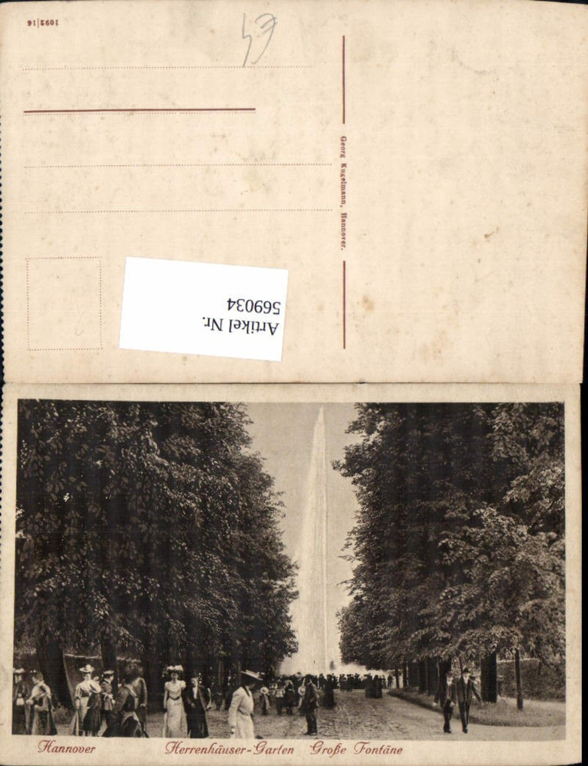 569034,Hannover Herrenhäuser Garten Große Fontäne Springbrunnen Mode