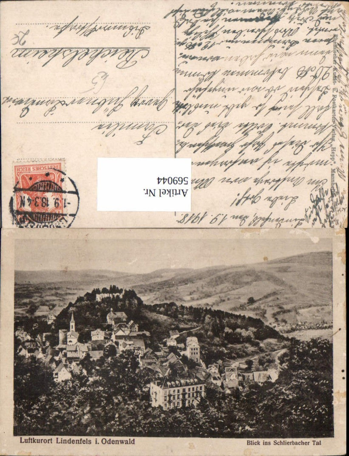 569044,Lindenfels Odenwald Blick ins Schlierbacher Tal