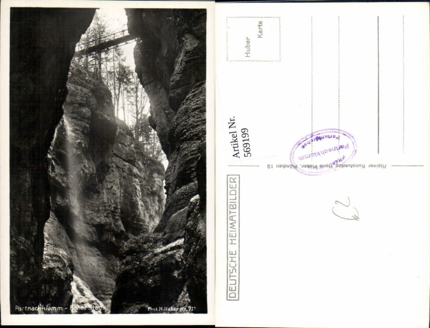 569199,Partnachklamm Garmisch-Partenkirchen Hoher Steg Wasserfall Brücke