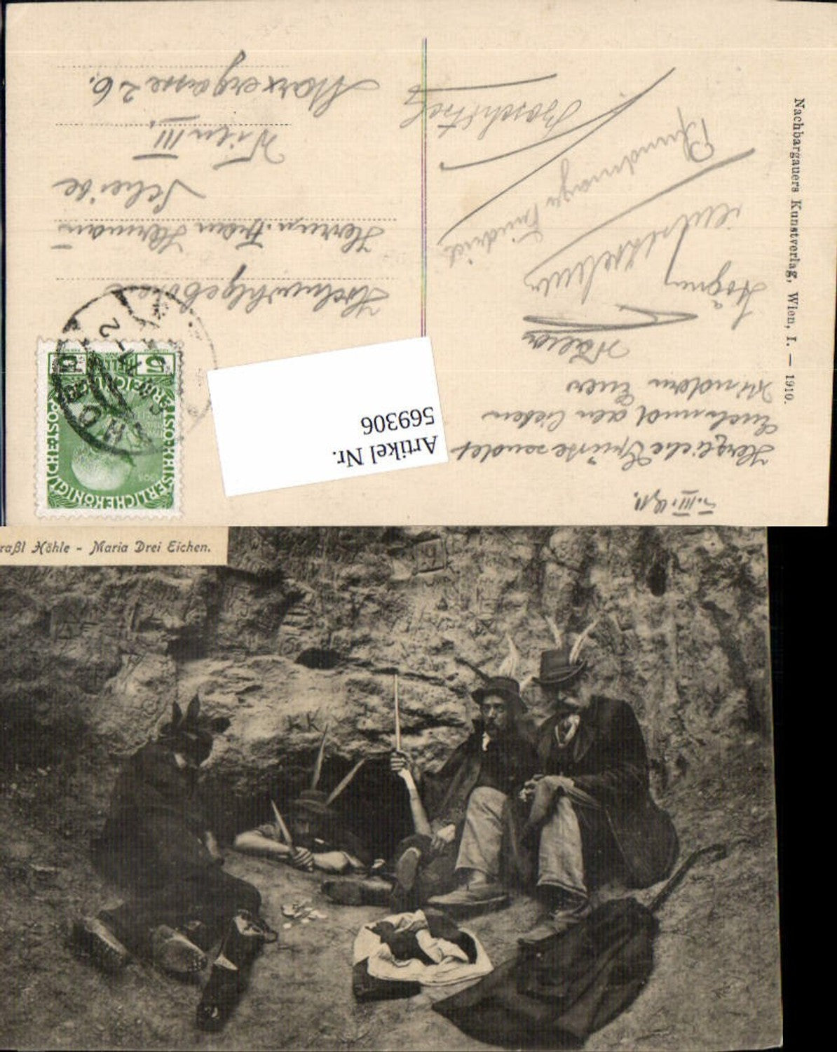 569306,Graßl Höhle Maria Dreieichen Drei Eichen b. Horn Männer