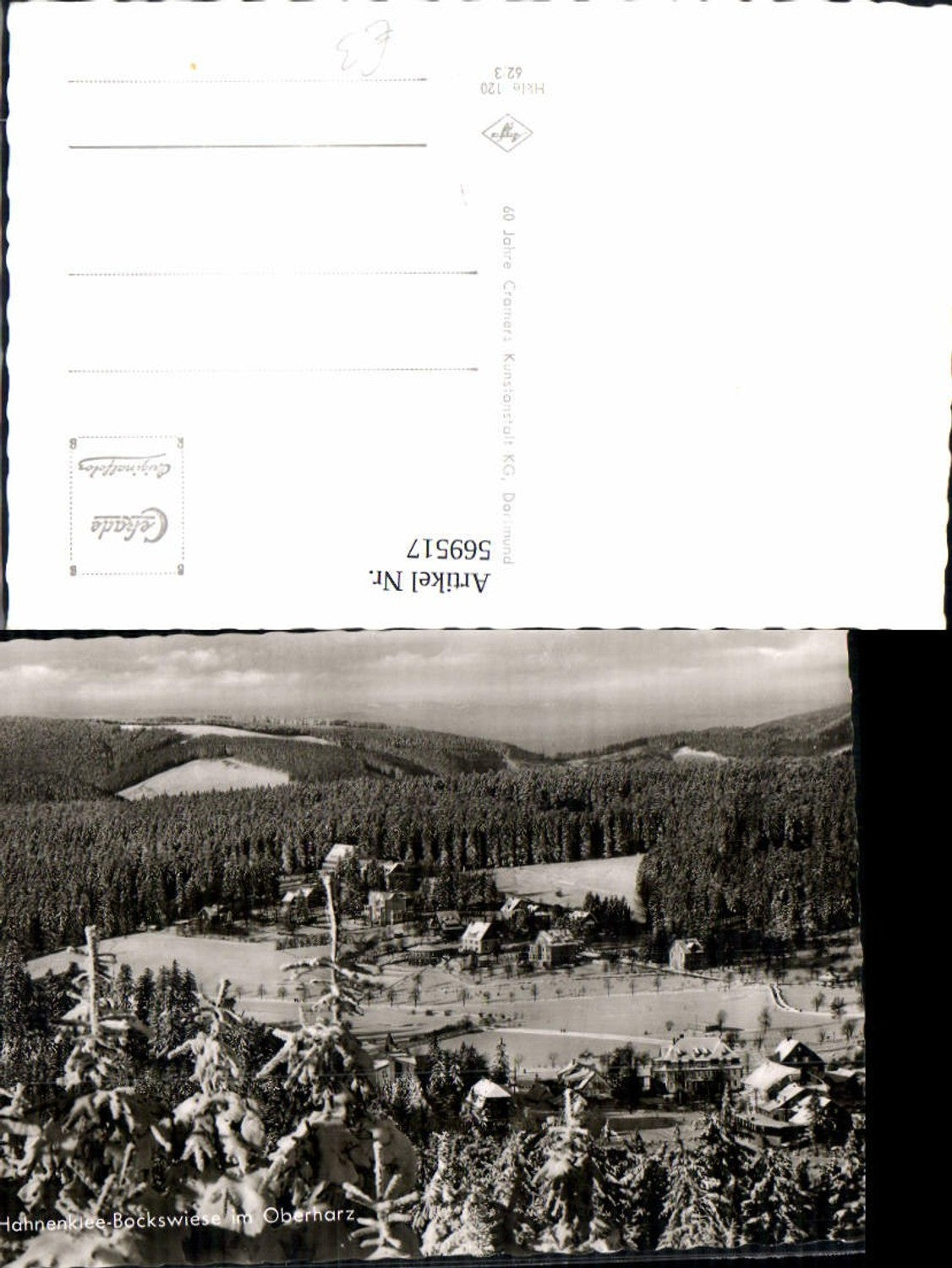 569517,Foto Ak Hahnenklee-Bockswiese i. Oberharz Goslar Winteransicht