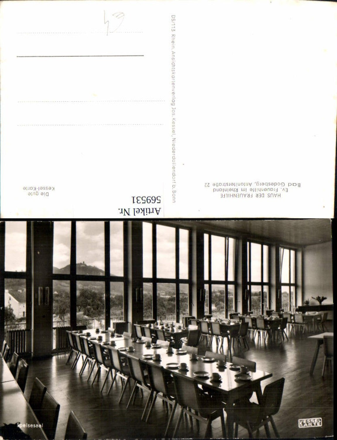 569531,Bad Godesberg Bonn Haus der Frauenhilfe Speisesaal