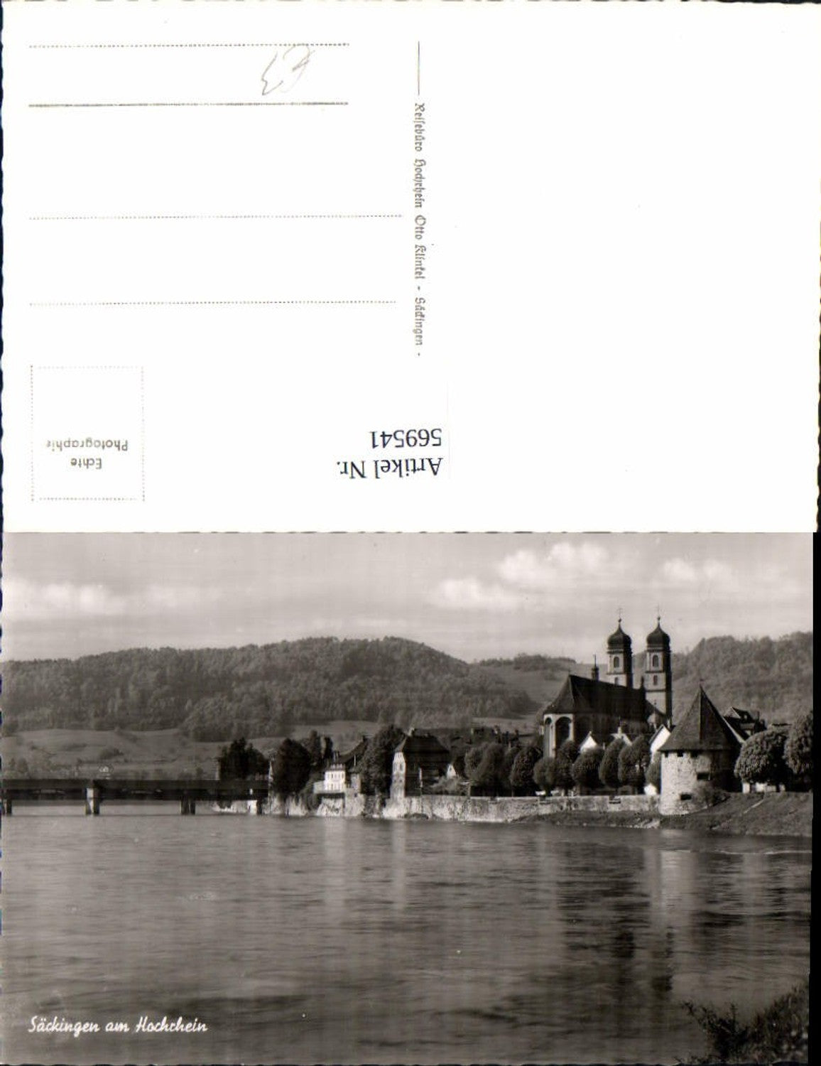 569541,Foto Ak Bad Säckingen Hochrhein Ansicht