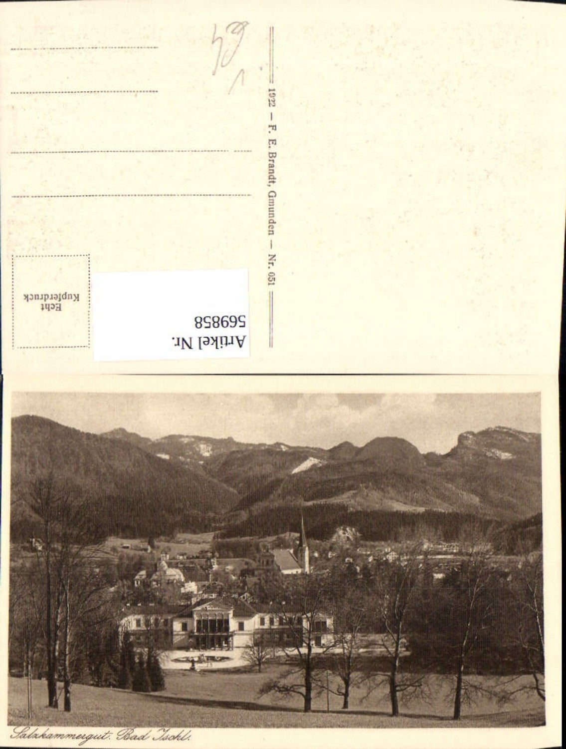 569858,Bad Ischl Kaiservilla pub F. E. Brandt 051