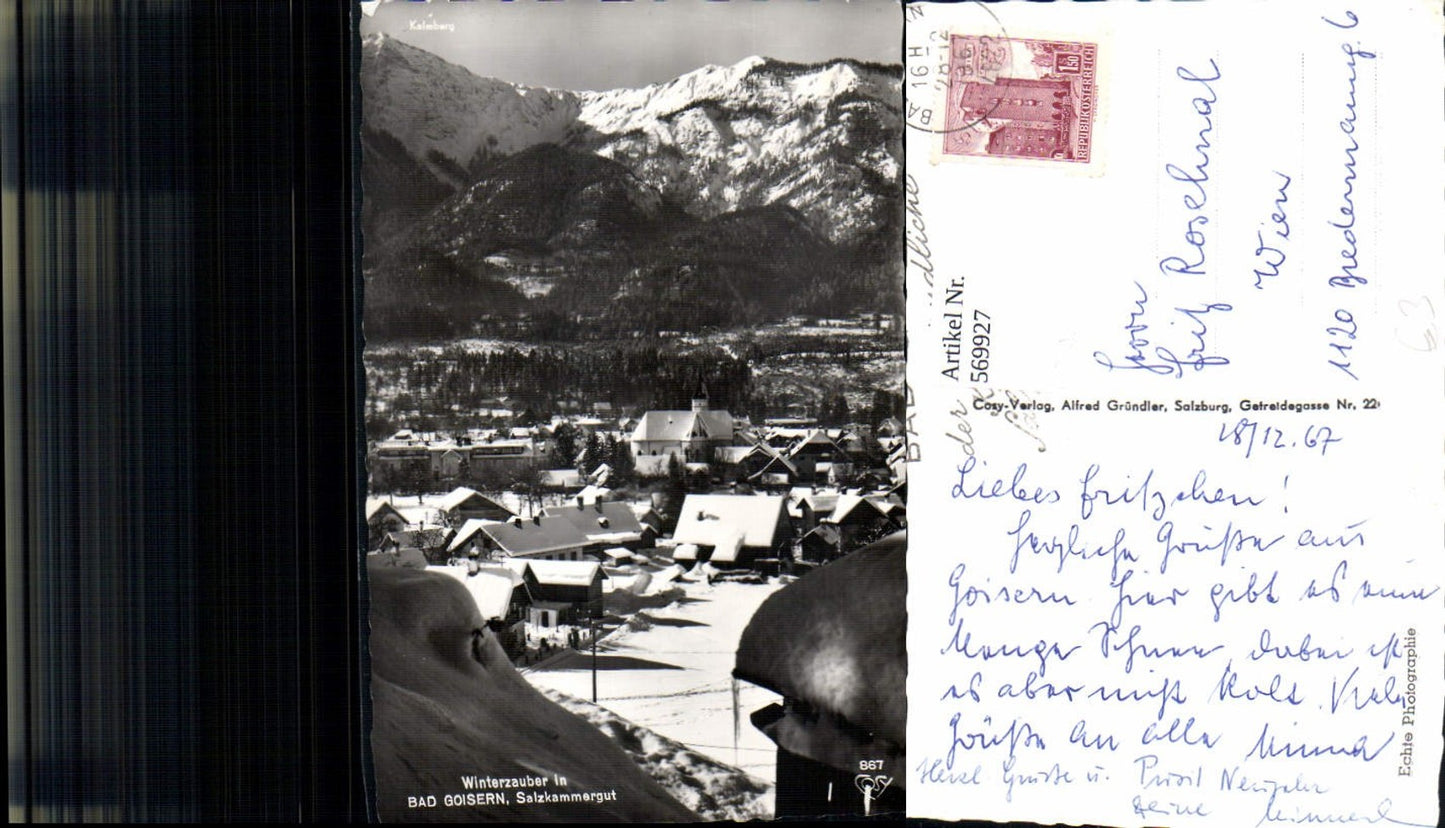 569927,Foto Ak Bad Goisern Winteransicht Salzkammergut