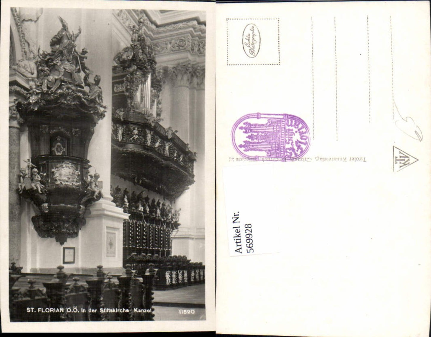 569928, Photo Ak St Florian Collegiate Church Pulpit