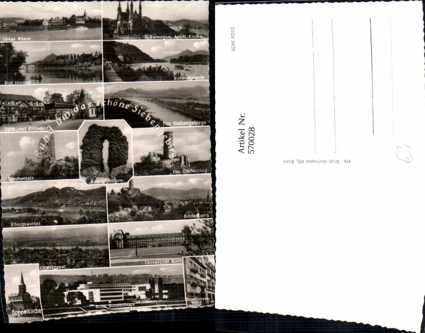 570028,Mehrbild Ak Siebengebirge Bonn Remagen Godesberg