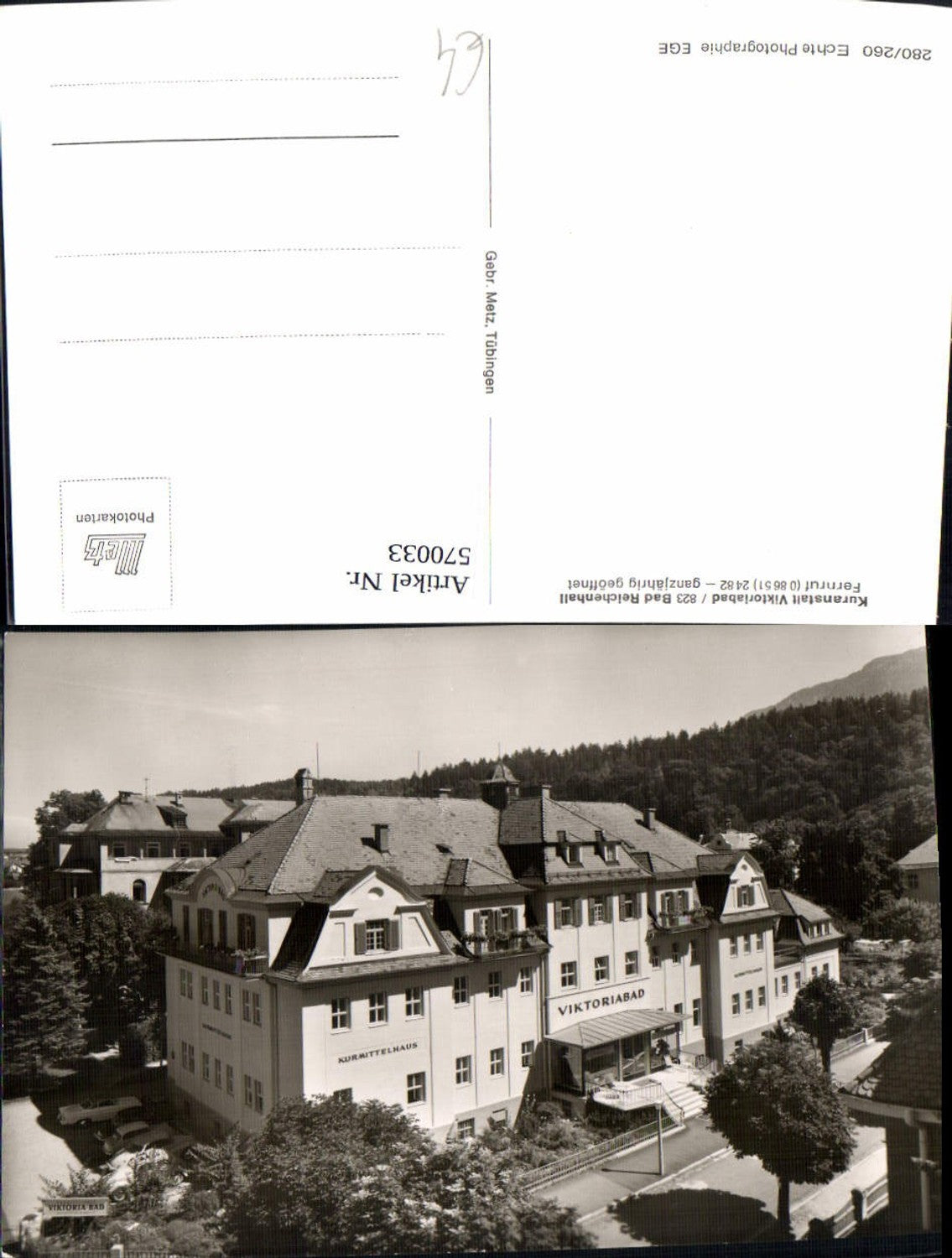 570033,Foto Ak Viktoriabad Bad Reichenhall