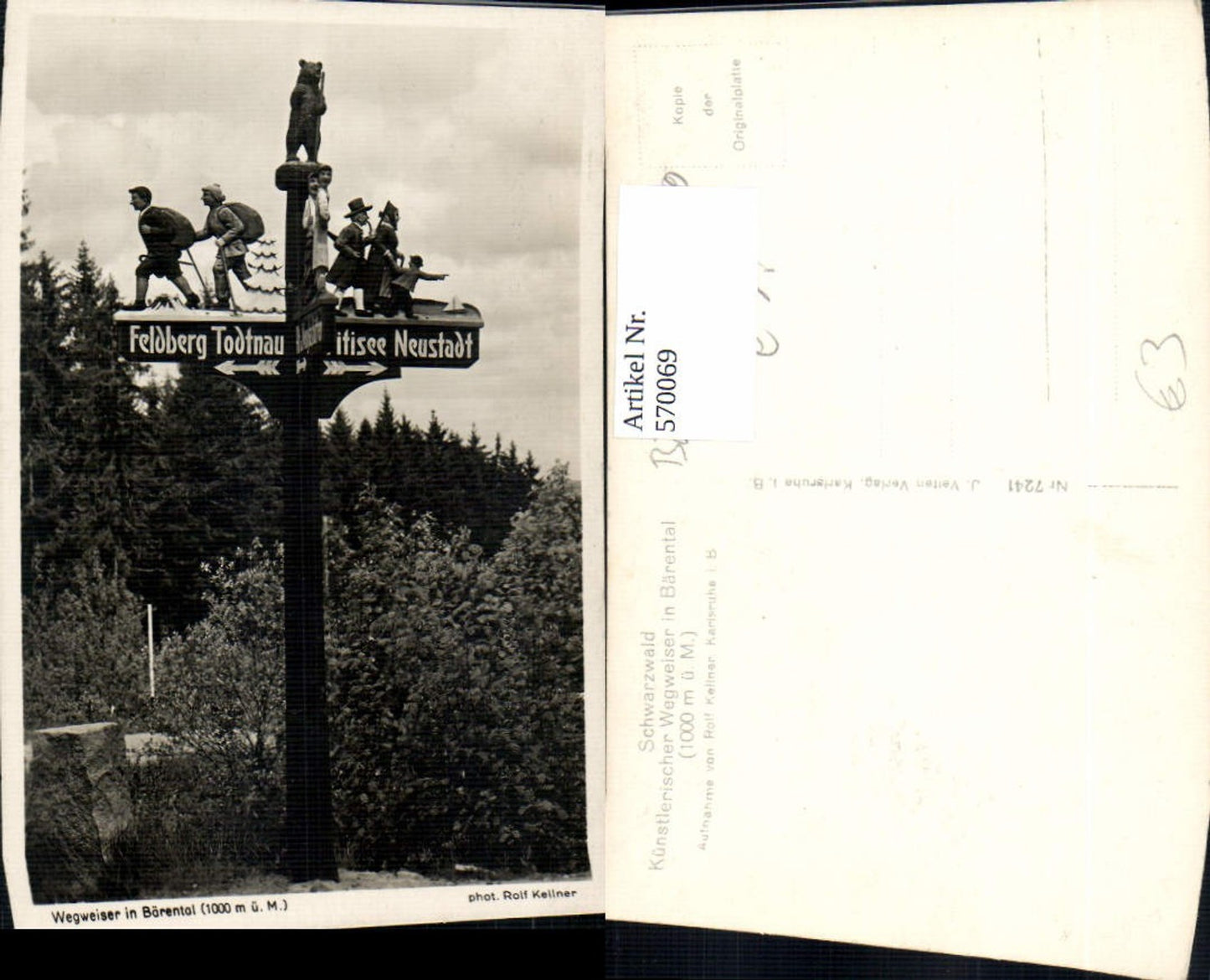 570069,Artistic signpost Bärental Black Forest Feldberg