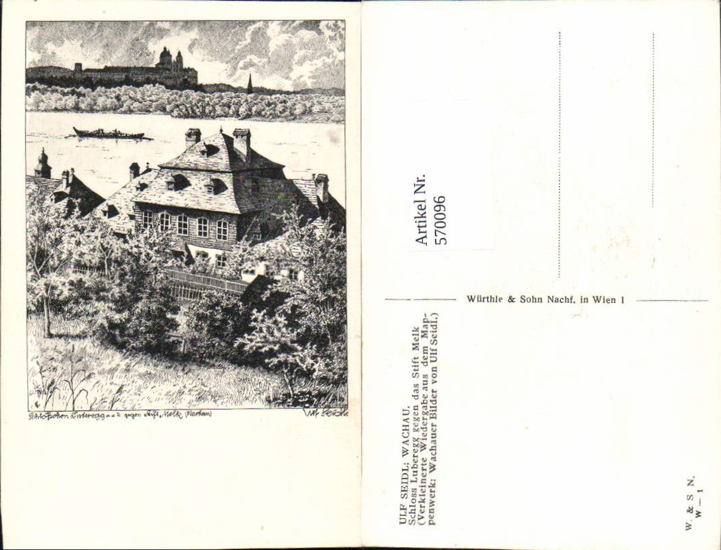 570096,tolle Künstler AK Ulf Seidl Schloss Luberegg St. Georgen Emmersdorf Melk