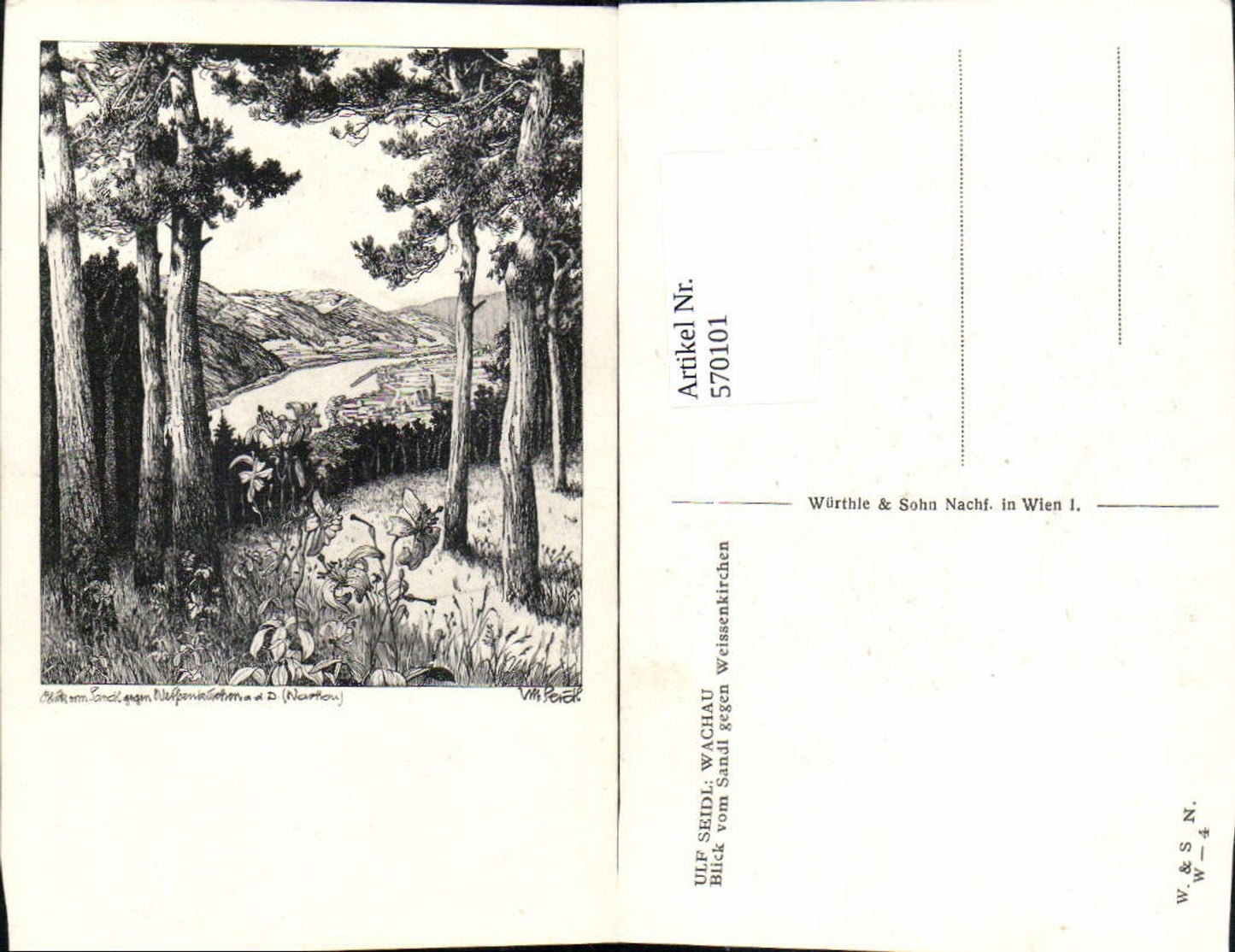 570101,tolle Künstler AK Ulf Seidl Sandl Weißenkirchen Wachau