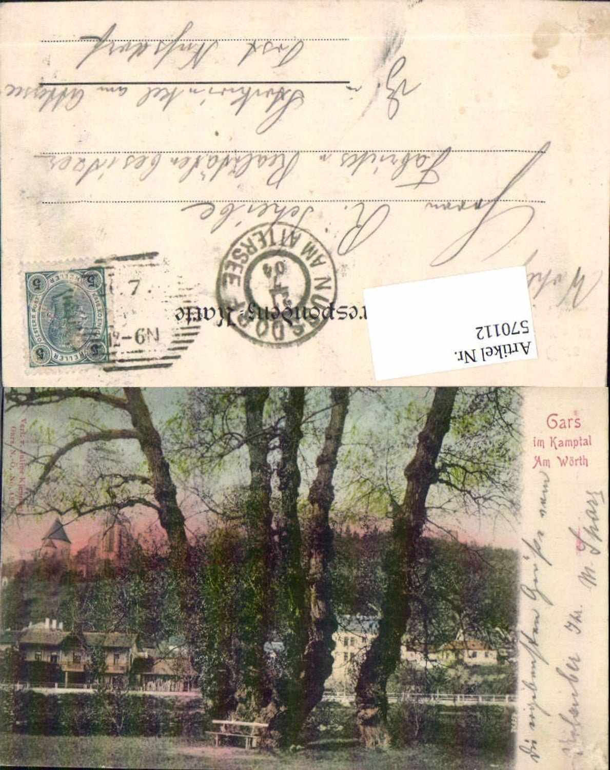 570112,tolle AK Gars am Kamp Kamptal Thunau Am Wörth