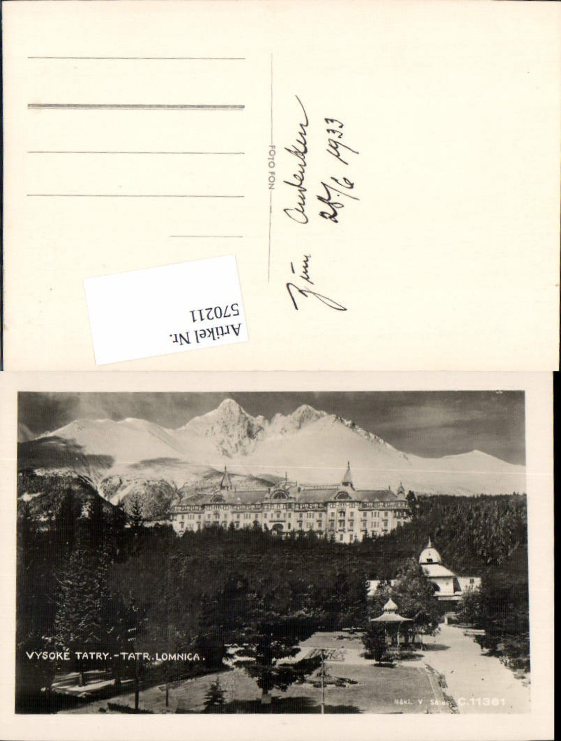 Alte Ansichtskarte – Old Postcard