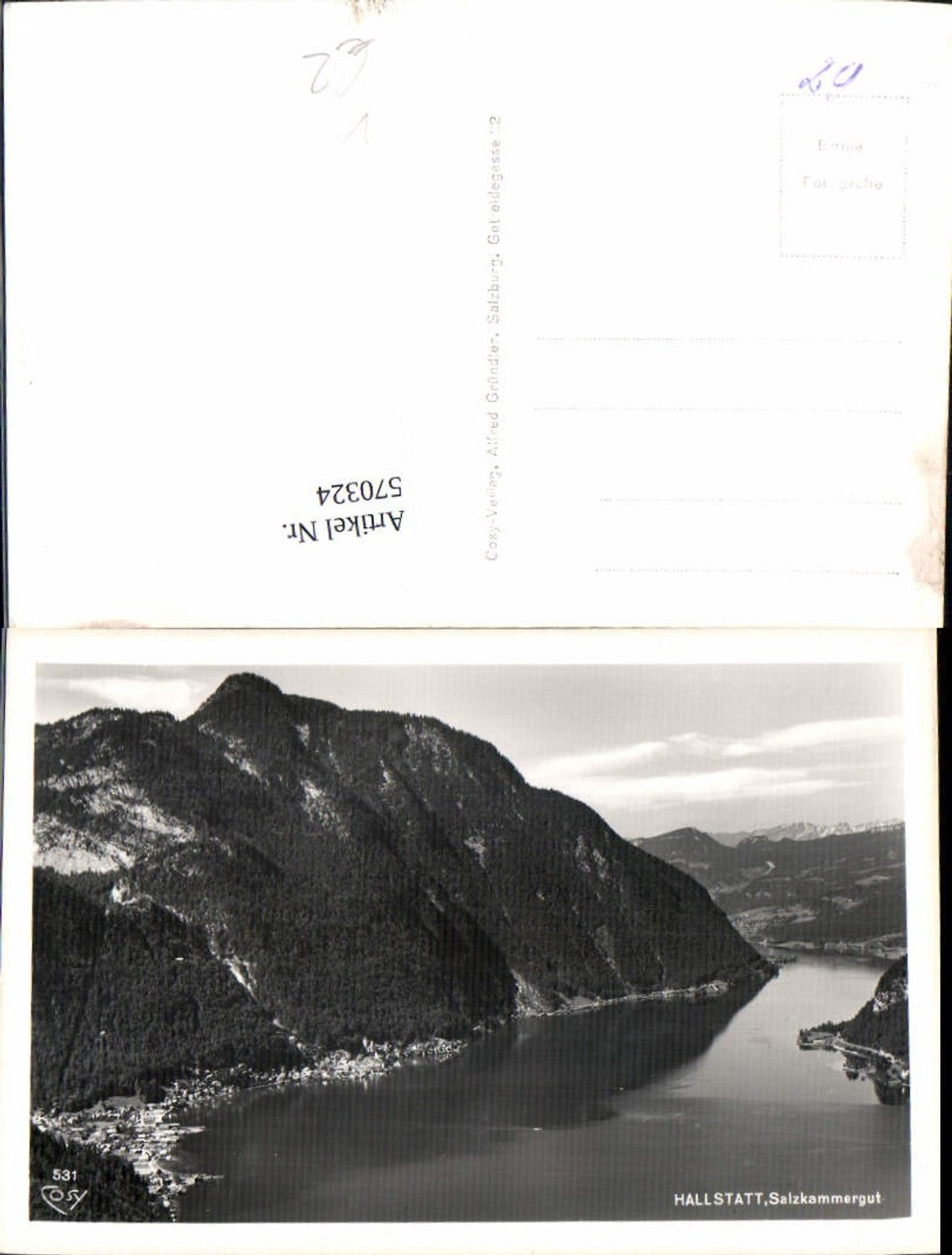 570324,Fliegeraufnahme Hallstatt pub Cosy 531