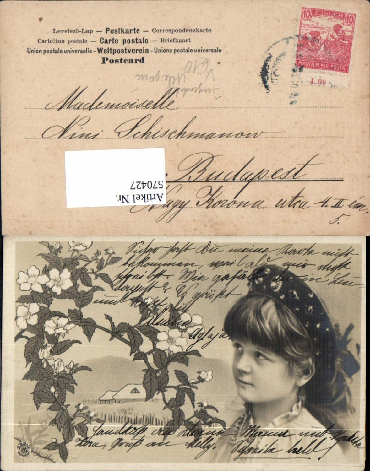 570427,Jugendstil Art Nouveau Mädchen Allegorie pub NPG 282-3