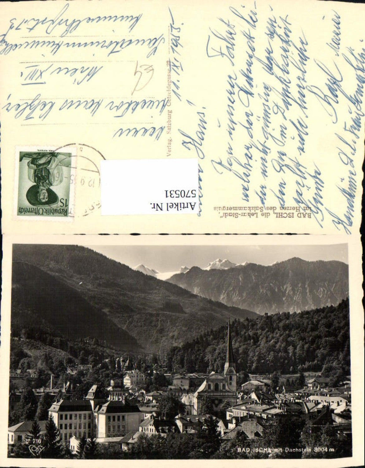 570531,Foto Ak Bad Ischl Lehar-Stadt Salzkammergut