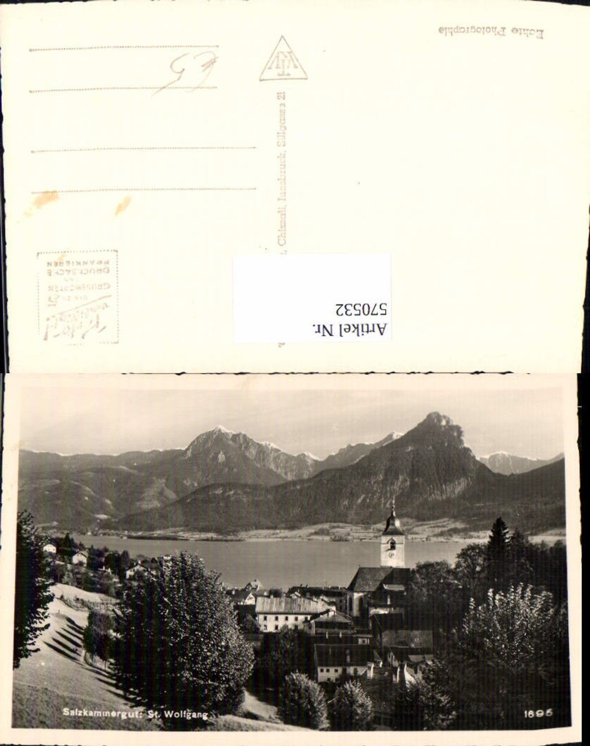 570532,Foto Ak St Wolfgang im Salzkammergut Totale