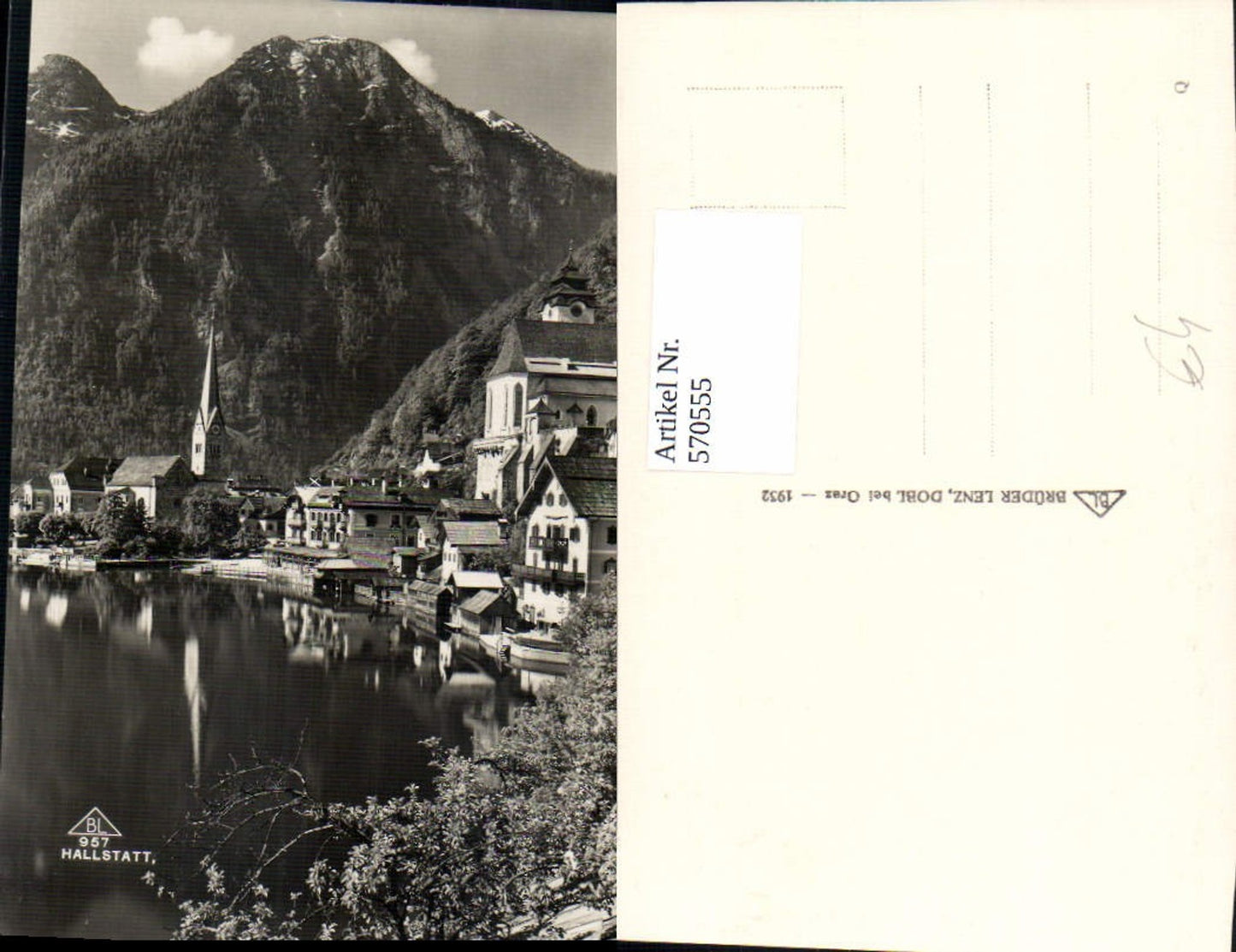 570555,Foto Ak Hallstatt Ansicht