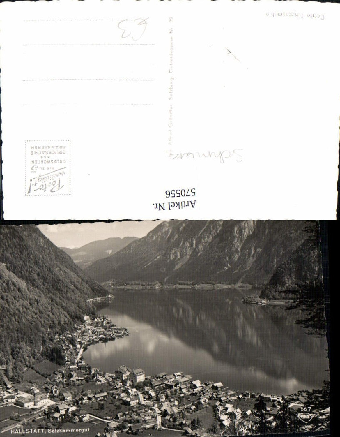 570556,Foto Ak Hallstatt Totale
