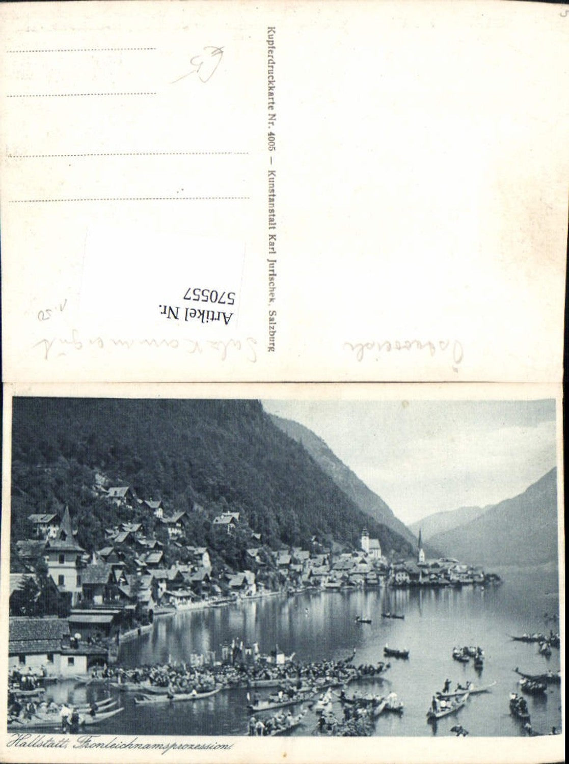 570557,Hallstatt Fronleichnamsprozession Boote