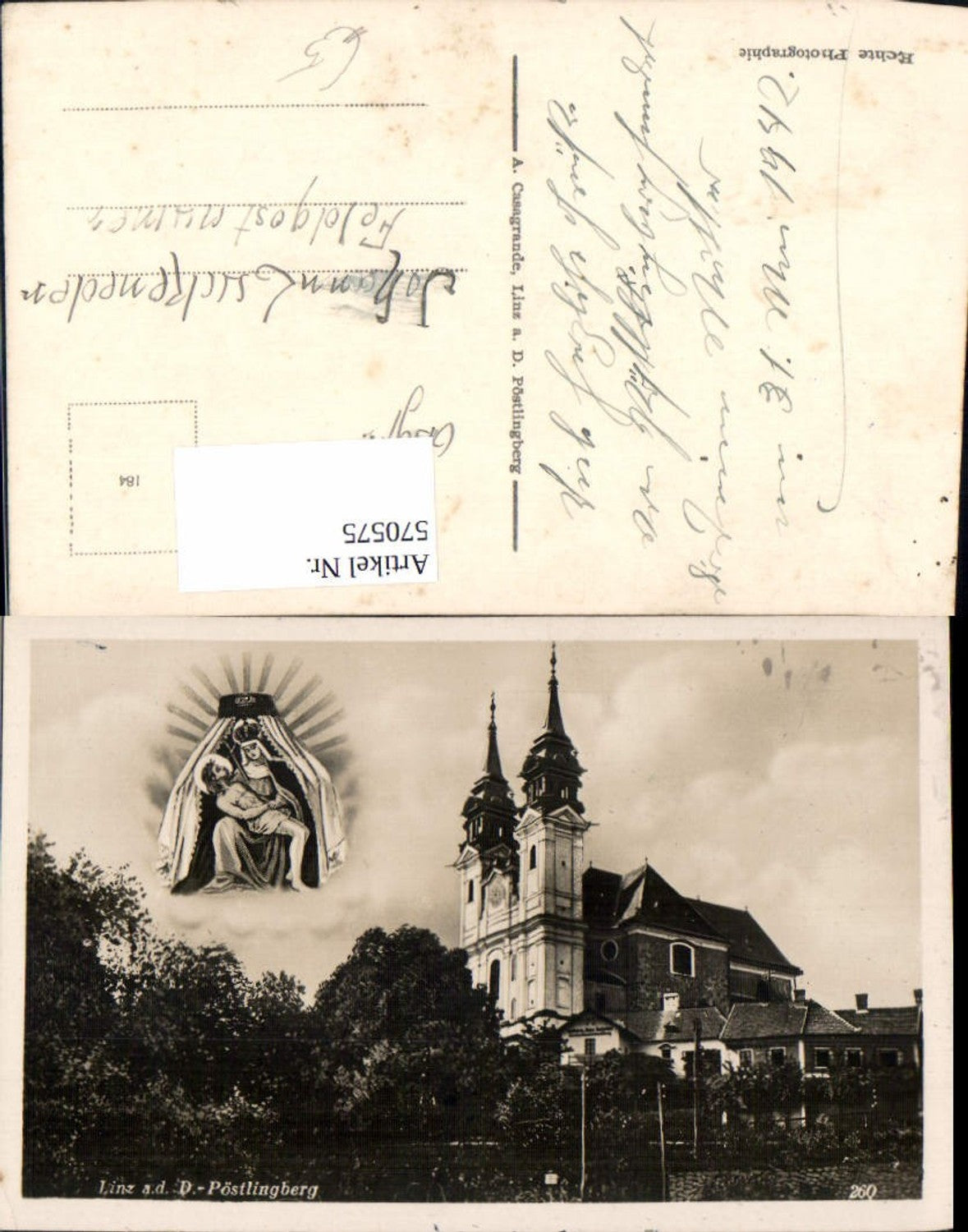 570575,Fotomontage Linz a. d. Donau Pöstlingberg Gnadenbild