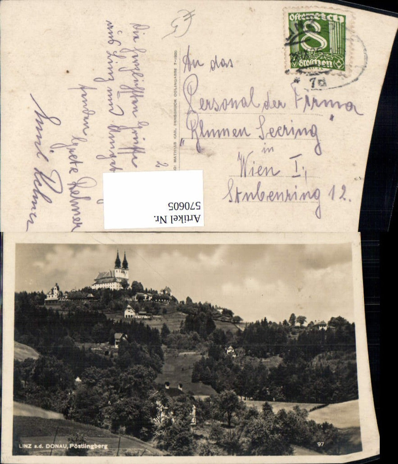570605,Linz a. d. Donau Pöstlingberg Kirche
