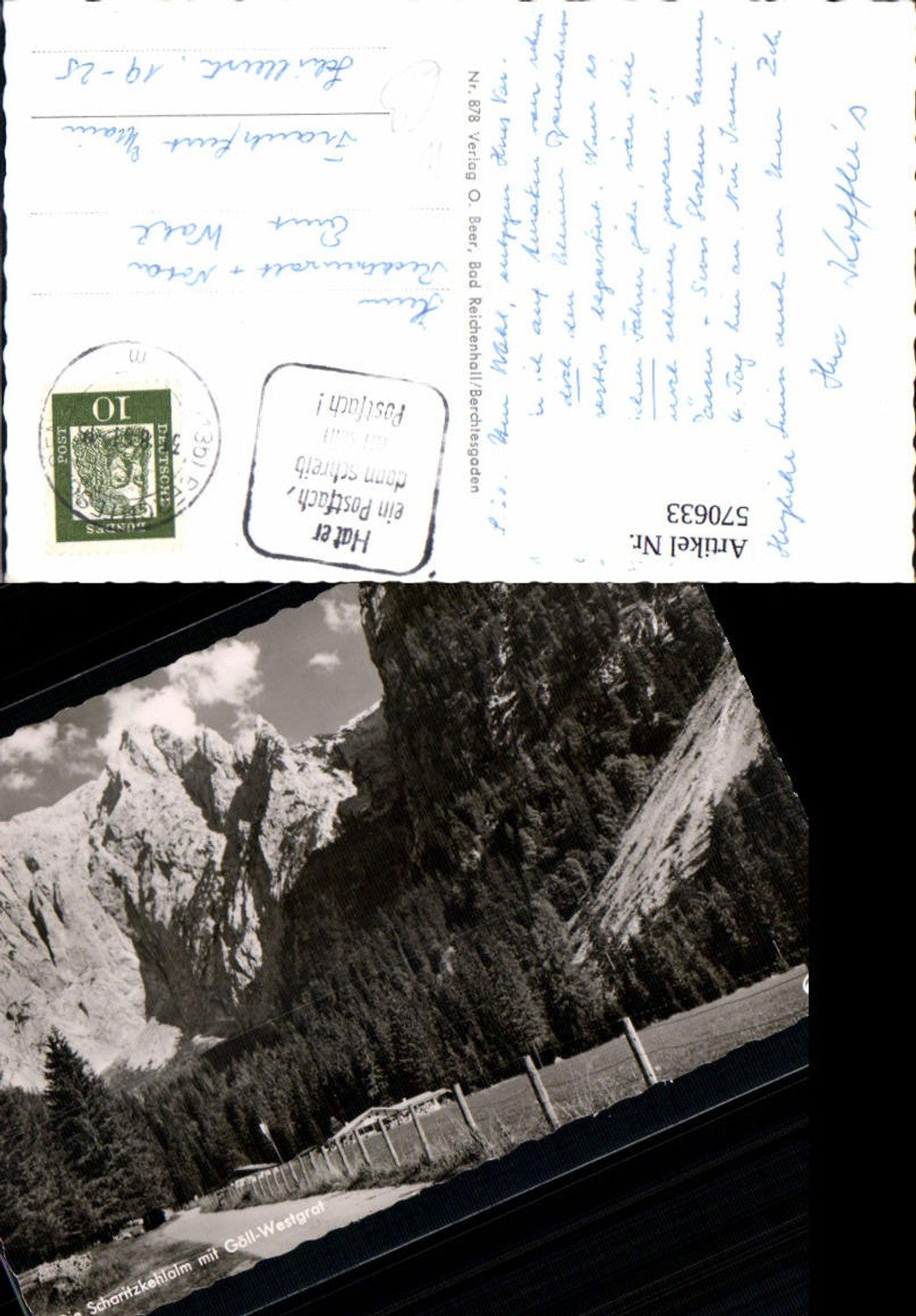 570633,Berchtesgaden Scharitzkehlalm m. Göll-Westgrat