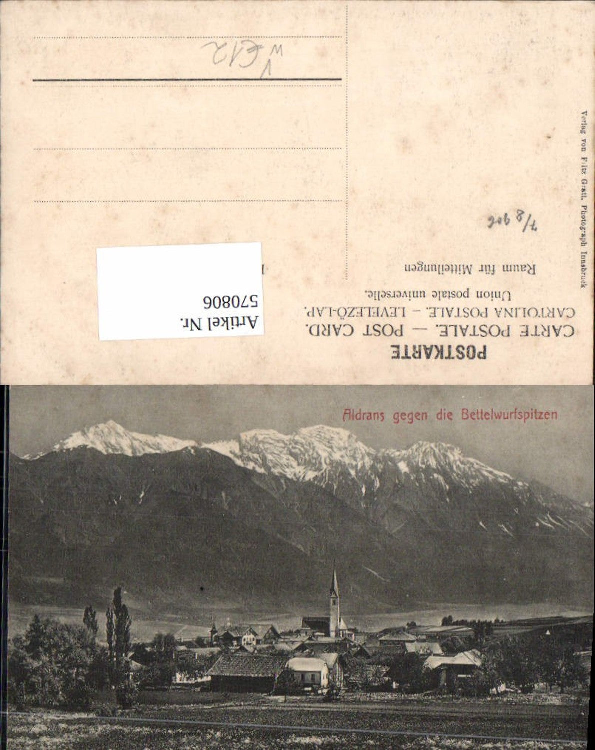 Alte Ansichtskarte – Old Postcard