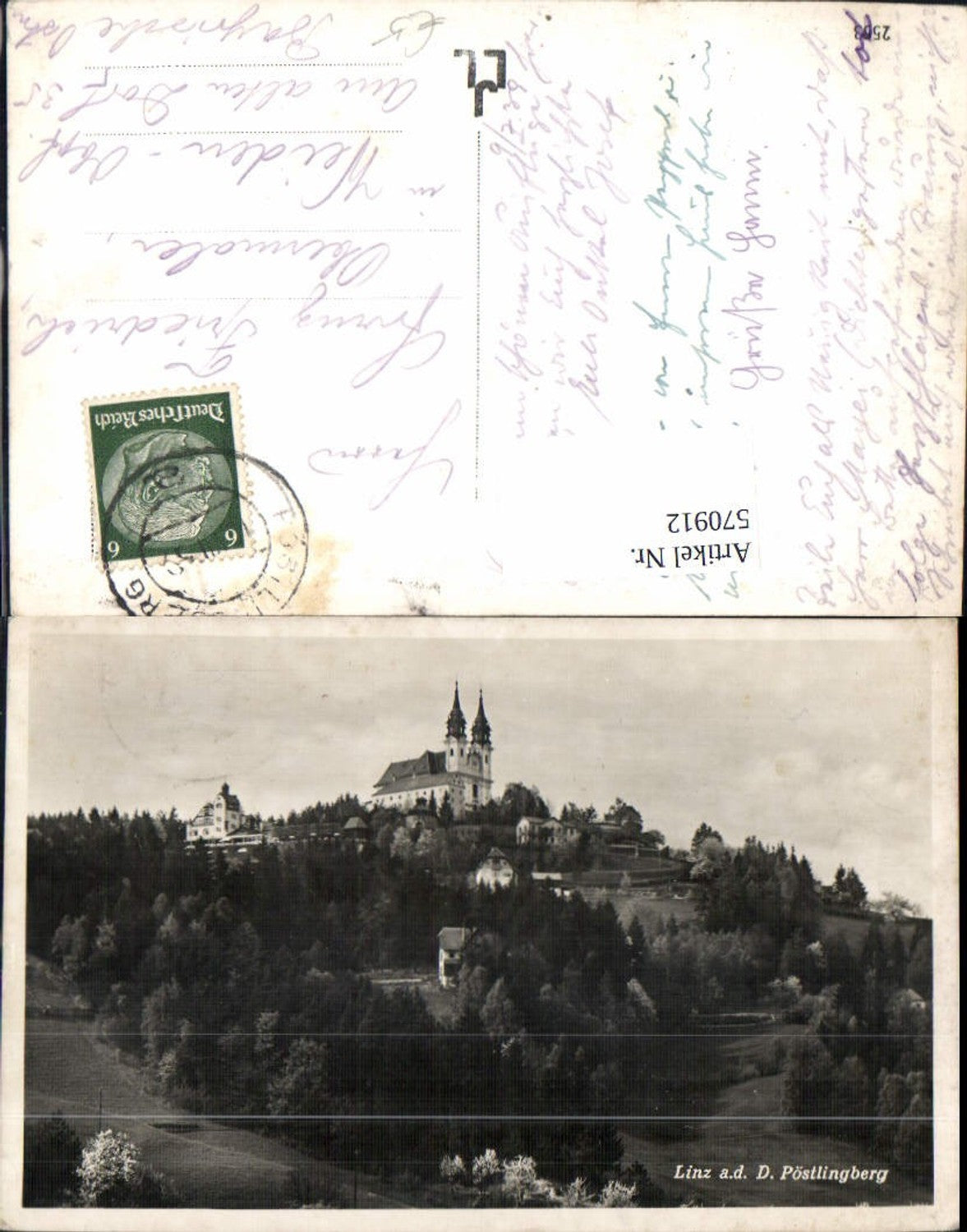 570912,Linz a. d. Donau Pöstingberg Kirche