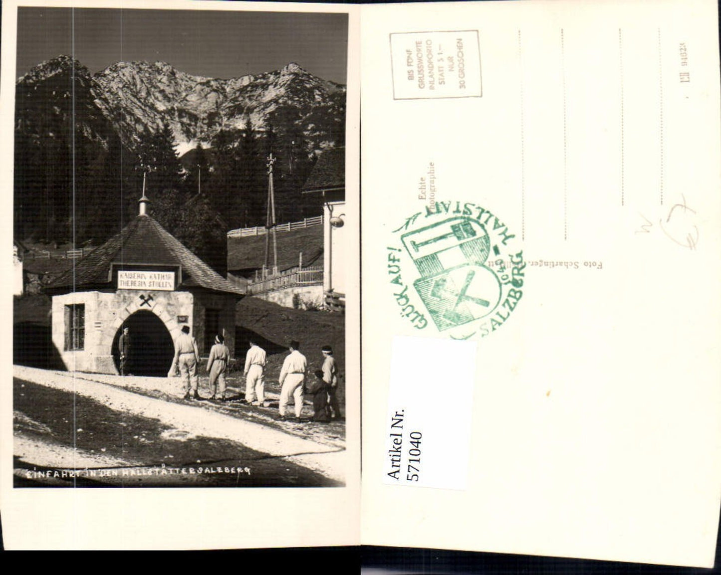 571040,Hallstatt Einfahrt Salzberg Salzbergwerk