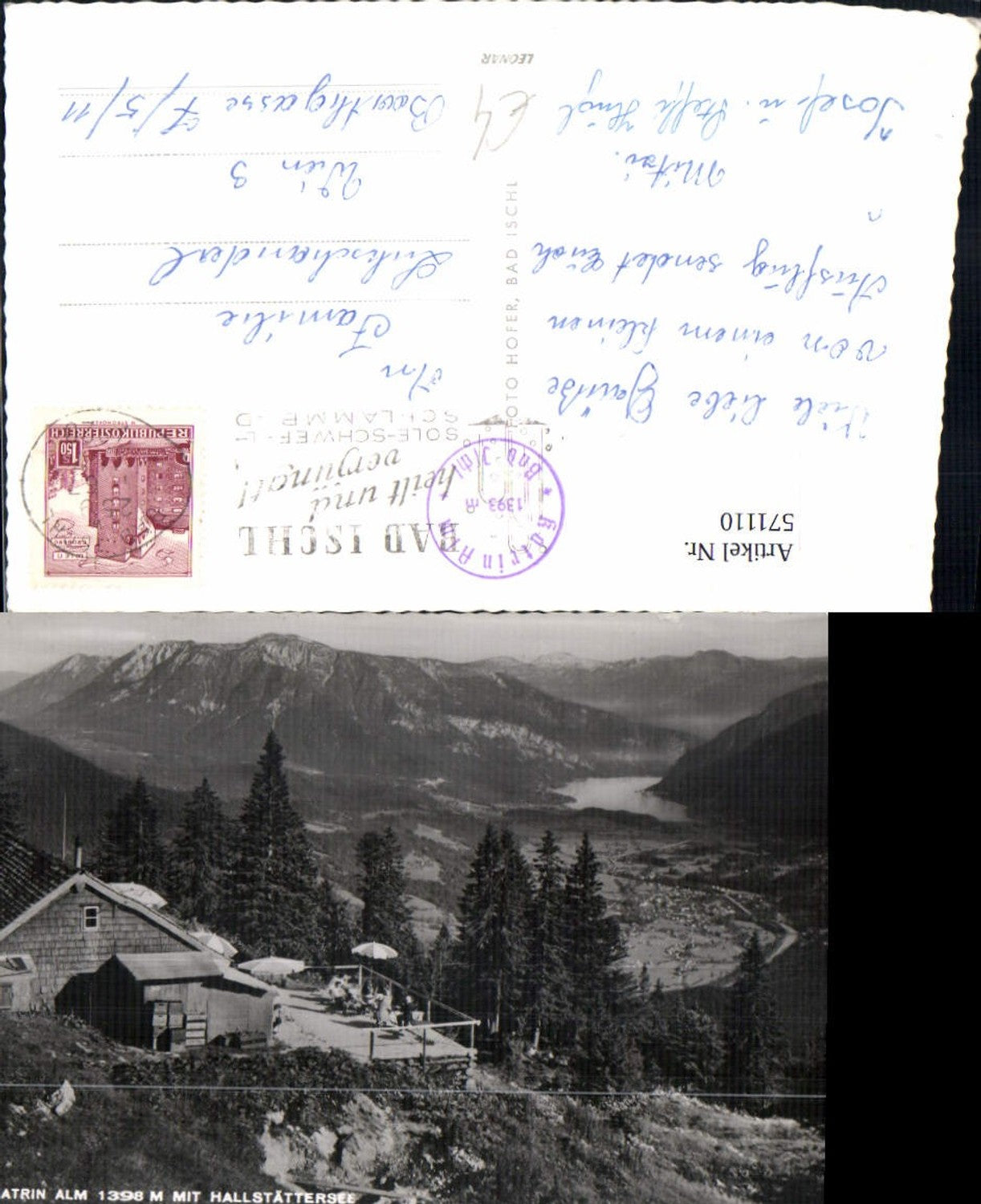 571110,Bad Ischl Katrin-Alm m. Hallstättersee