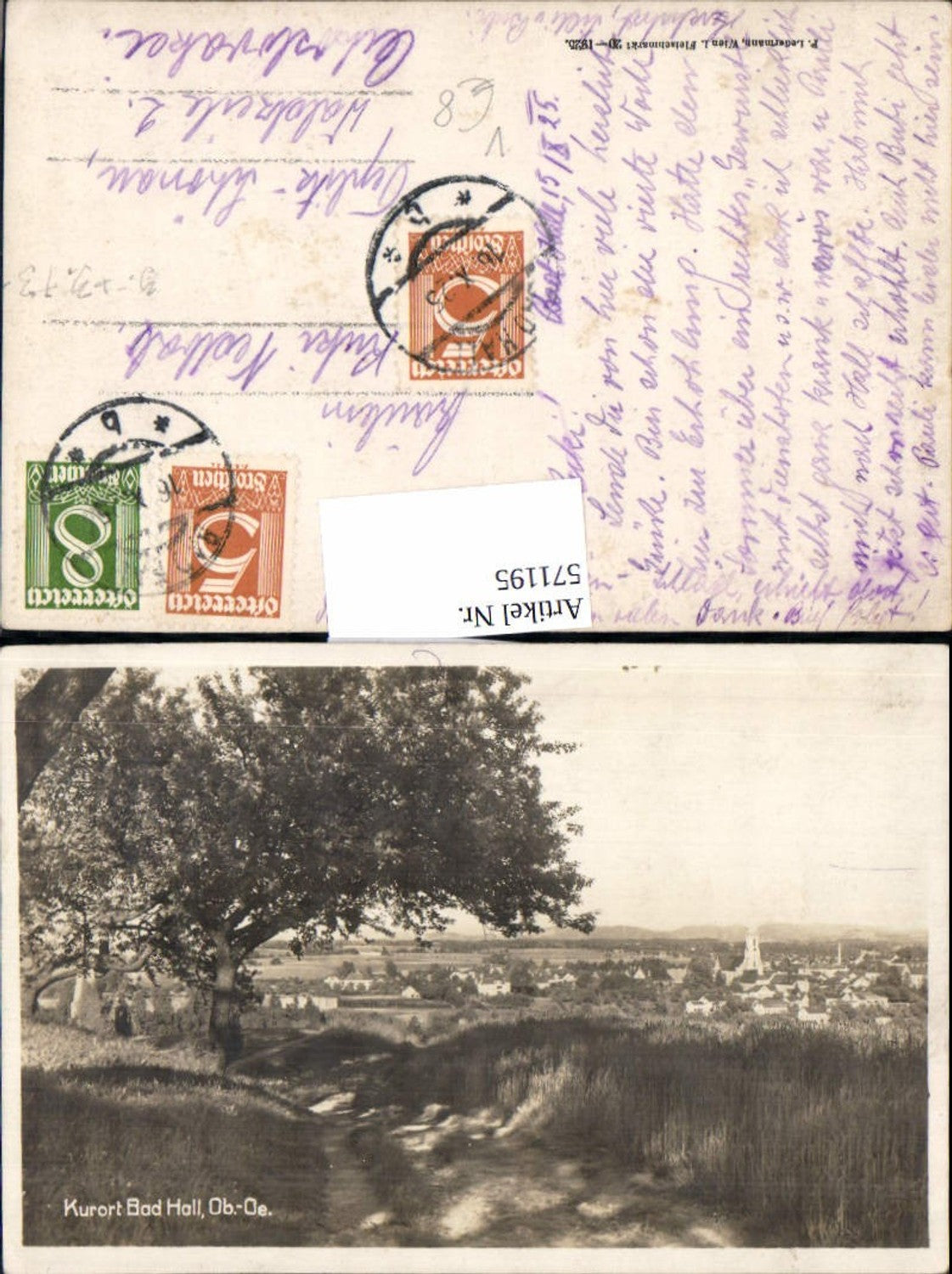 571195,Bad Hall bei Steyr Partie Ortsrand pub Ledermann